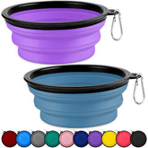 Paercute collapsible bowls paired for easy travel and space-saving storage.