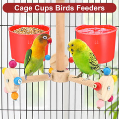 Pafeooui easy-install hanging hooks simplify cage mounting.