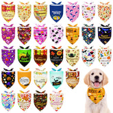 Pai Sence 30-pcs Halloween dog bandanas pack ready for festive pet photos