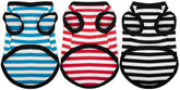 Paiaite dog-striped shirt front view in soft breathable cotton for everyday comfort.