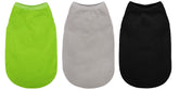 Paiaite plain dog shirt black, soft cotton for all-day comfort