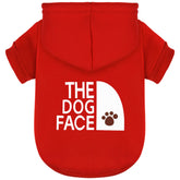 Paiaite red Chihuahua hoodie front view for cozy warmth and style.