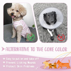 Paipeper recovery suit belly cut seam enables potty breaks without removing