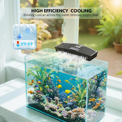 PAIZOO aquarium chiller fan side mount for versatile placement