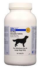Pala-Tech FA Plus chew tabs roast-beef dog for healthy skin and coat