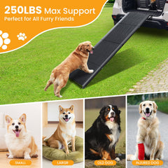 PALATALA foldable dog ramp stores compactly under bed or in trunk