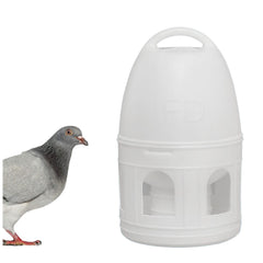 Panchitalk bird water drinker side view highlighting durable 5L capacity for pigeons' water supply.