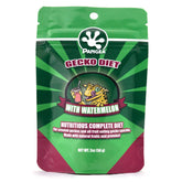 Pangea Gecko Diet con sandía: alimento completo con fruta real que estimula el consumo.