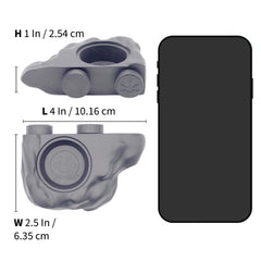 Pangea magnetic ledge attaches to glass, keeping bowls steady during feeding.