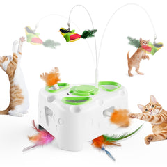 PANRIO 3in1 interactive toy mole promotes focused solo play and reflex training.