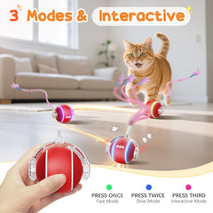 PANRIO juguete interactivo de 3 modos para gatos, iluminación RGB