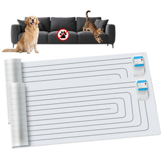 PAPARELA Scat Shock Mat setup on a counter to deter pets.