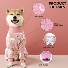 PAPIAMEN recovery-style dog onesie offers gentle abdominal protection after minor surgery.
