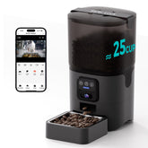 PAPIFEED automatic feeder front view highlights compact design for hands-free feeding control.