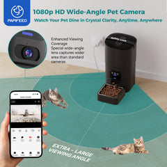 PAPIFEED camera 1080p for real-time monitoring during meals