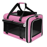 PAPZER top-loading cat carrier under-seat view for Delta-approved flights.