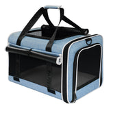 PAPZER top-loading cat carrier under-seat privacy curtain for calm airline travel