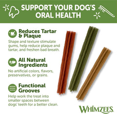 Paragon Whimzees Stix easy-grip design helps dogs hold and chew