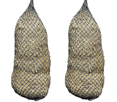 Paris Tack hay net 56-inch in use slows feeding for better digestion and reduced waste.
