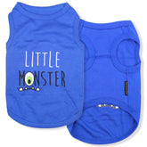 Camiseta Parisian Pet con bordado de monstruo pequeno para perros pequenos