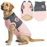 Parisian Pet Christmas dog jacket close-up fleece texture for warmth and style.