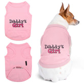 Parisian Pet Daddy’s Girl embroidery on a dog shirt for everyday style