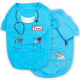 Parisian Pet Doctor Woof Shirt front view for stylish photoshoots.