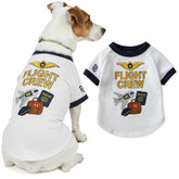 Parisian Pet Dog Flight Crew Shirt front view highlighting lightweight comfort