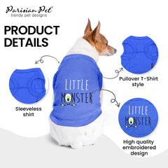 Parisian Pet 100% cotton shirt highlights breathable material for daily wear.