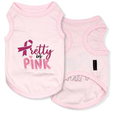 Parisian Pet dog t-shirt with pink embroidery for everyday stylish comfort.