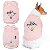Parisian Pet It's My Birthday embroidered shirt front for festive birthday look