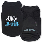 Parisian Pet Little Wingman tee front view in soft cotton for daily comfort.