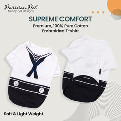 Parisian Pet premium cotton-polyester dog shirt for durable comfort.