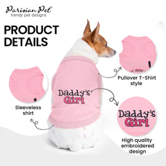 Parisian Pet round-neck sleeveless design close-up emphasizing mobility and comfort.