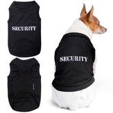 Parisian Pet Security dog shirt embroidered close-up showing durable stitching for daily wear.