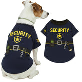 Parisian Pet Woofficer shirt front view with embroidered badge for daily wear and photo ops.