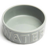 Park Life Designs pet bowl classic water medium grey front view showing stable, spill-resistant design for meals