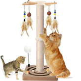 PAROTO Tall Cat Scratching Post base provides a stable foundation for energetic cats.