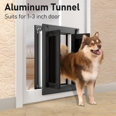 PATAPLUS telescoping tunnel demonstrates flexible fit for multiple door thicknesses