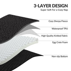 Patas Lague orthopedic XL bed 42x28 cozy sleep surface aids deep, secure rest.