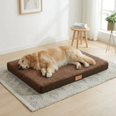 Patas Lague orthopedic XL dog bed top view showing spacious surface for large dogs
