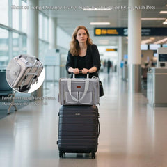 PATAZONE dog carrier side view showing dual entrances for easy access.