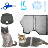 Patelai bolsa de ducha para gatos ajustable, baño seguro y cómodo.