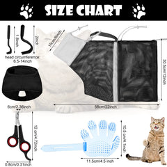 Patelai cat muzzle large size for calm, safe grooming sessions