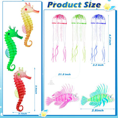 Patelai glow seahorse in tank provide playful, lifelike decor.