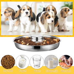 Patelai 12-color adjustable collars help identify each puppy