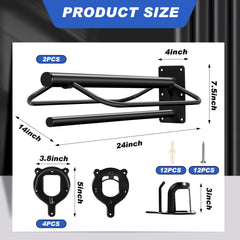 Paterr bridle rack wall mount keeps reins neatly in reach.