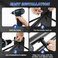 Paterr matte black anti rust coating enhances durability and style.