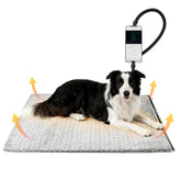 PatiencET 24x35 large heated pad cover closeup highlights durable fabric and even heat distribution