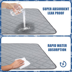 PatiencET puppy pad—waterproof bottom close-up for protection.